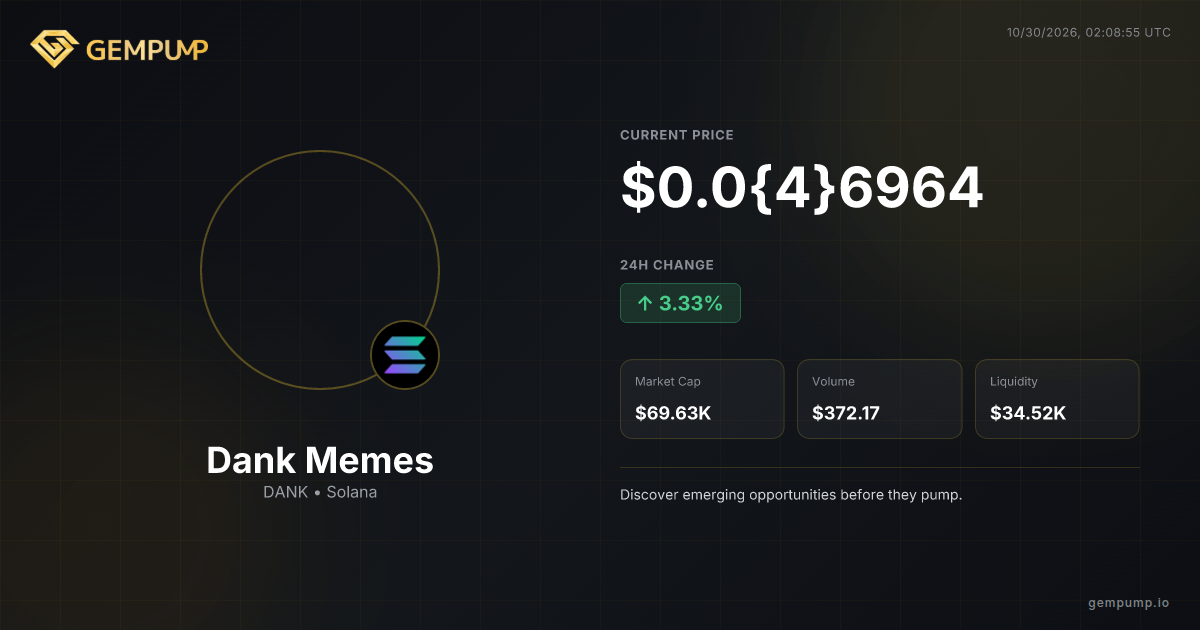 Dank Memes(DANK) | Gempump