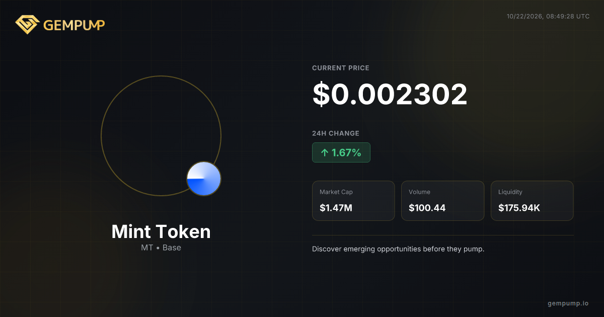 Mint Token(MT) | Gempump