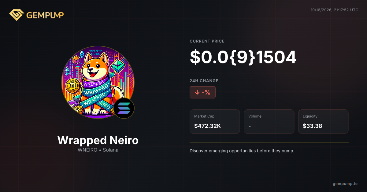 Wrapped Neiro(WNEIRO) | Gempump